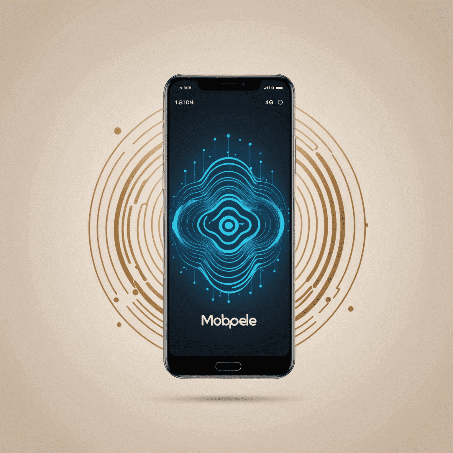 mobipoles logo featuring a stylized mobile device with signal waves, representing 5G technology