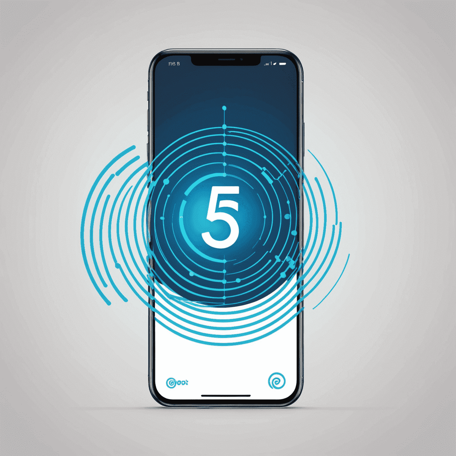 mobipoles logo featuring a stylized mobile device with signal waves, representing 5G technology